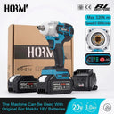 Hormy 1/2 Inch Brushless Electric Impact Wrench 520NM Cordless