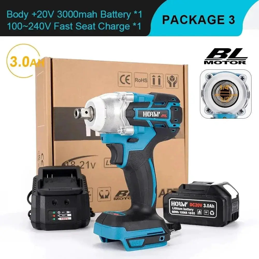 Hormy Half Inch Brushless Impact Wrench Cordless -  product image