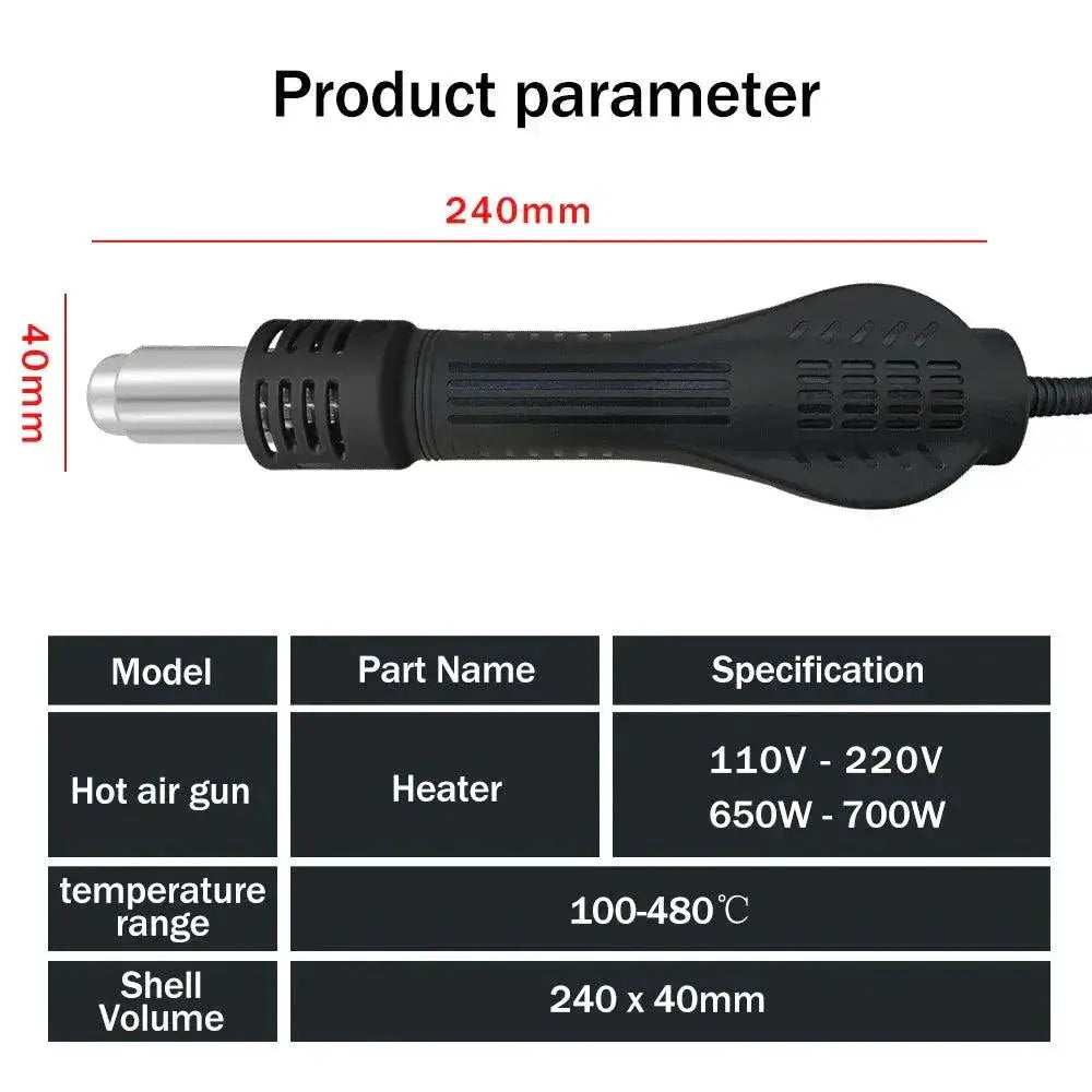Hot Air Gun 8858 Micro Rework Soldering Station 650W