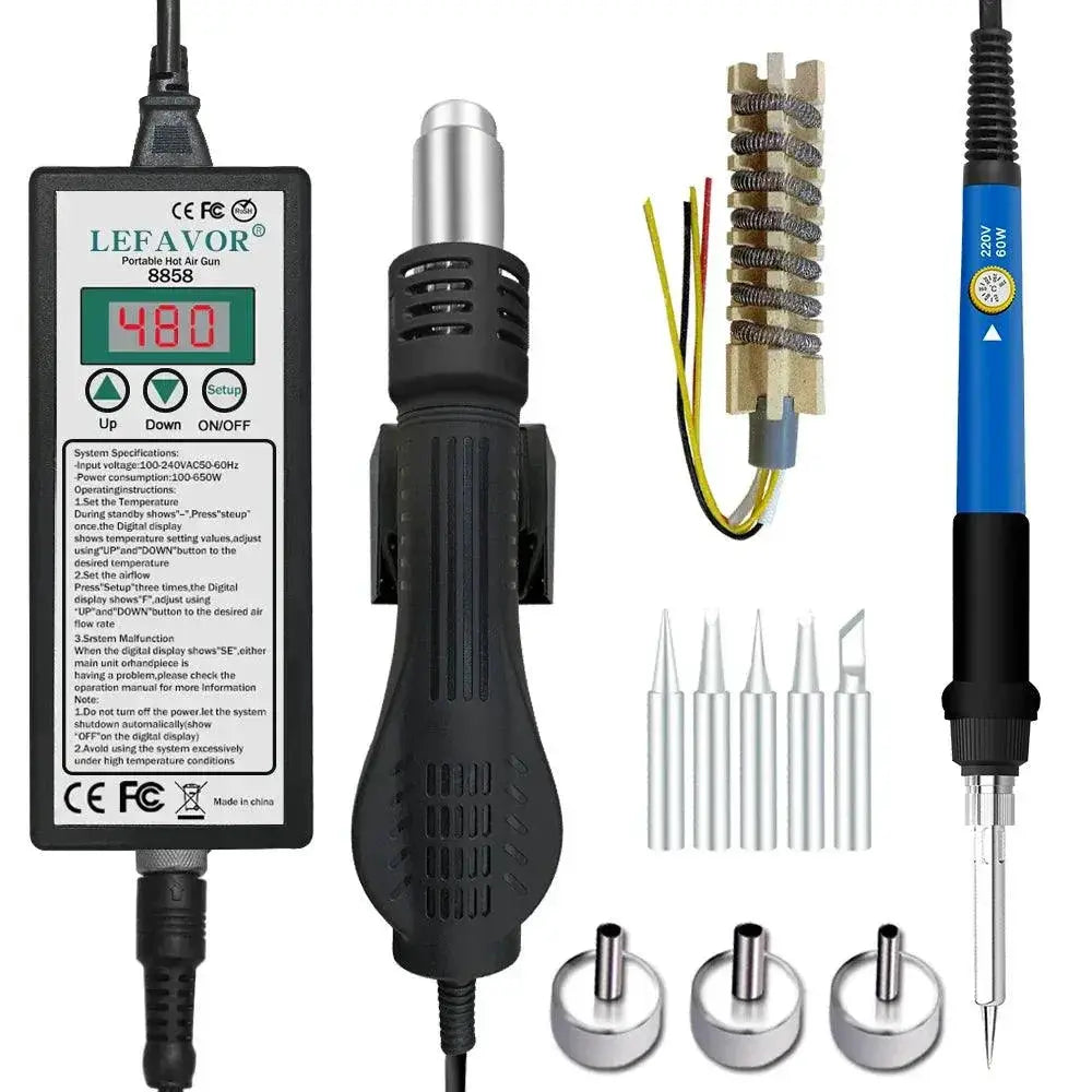 Hot Air Gun 8858 Micro Rework Soldering Station 650W