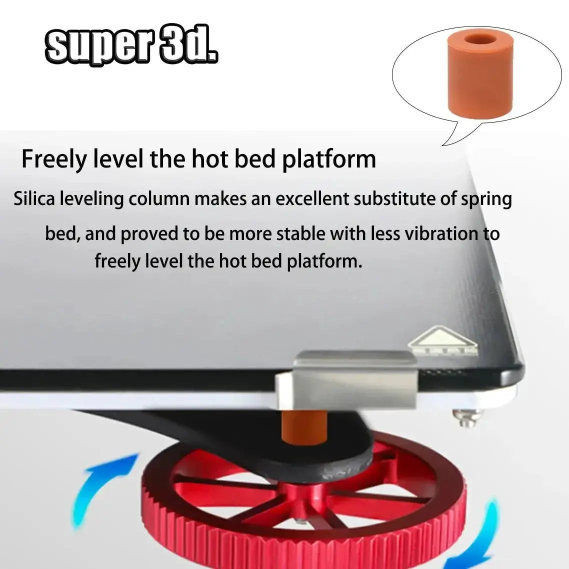 Hot Bed Leveling Kit For Superior Stability Printer Upgrades
