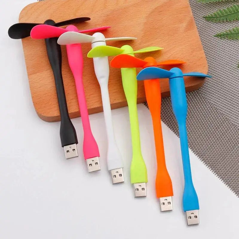 Hot Mini USB Flexible Fan With Bendable Neck And LED Light