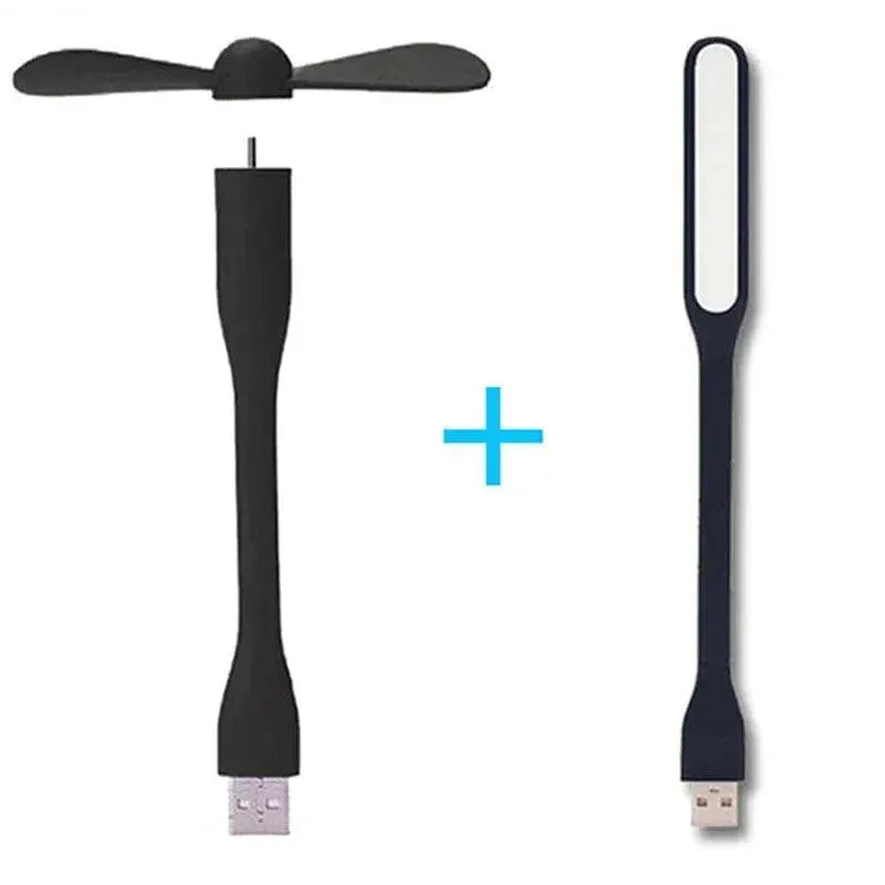 Hot Mini USB Flexible Fan With Bendable Neck And LED Light