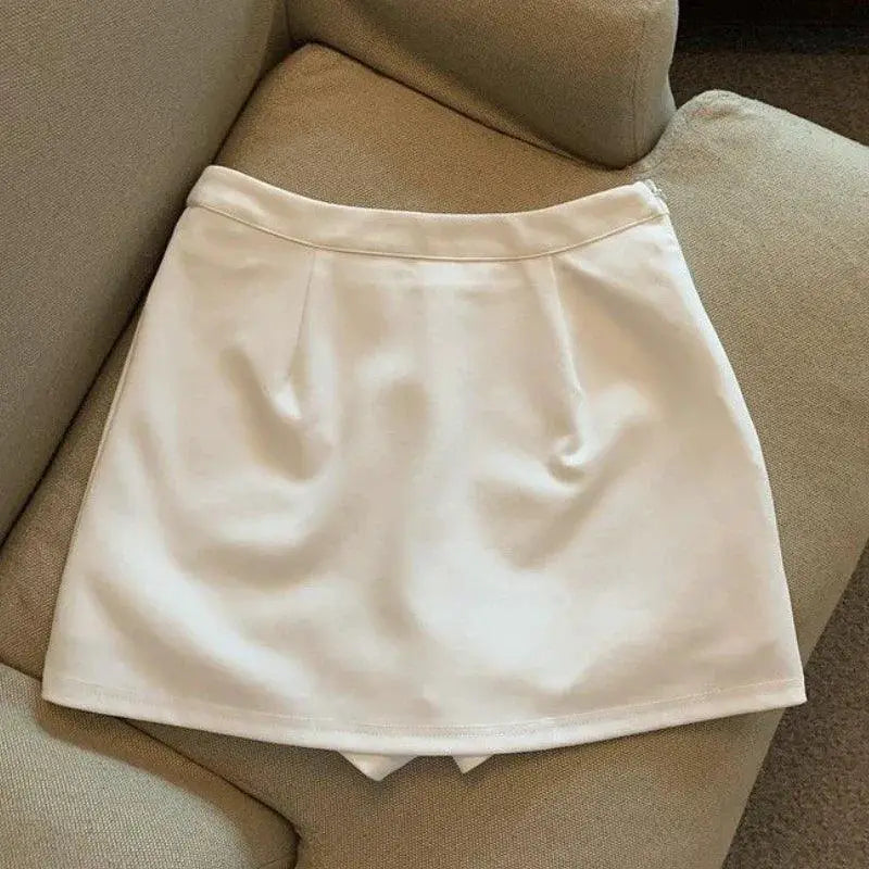 Hotsweet Spring Mini Skirt High Waist Chic Style For Women