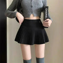Woolen Pleated Skirt Korean Cute Sexy A-Line Mini