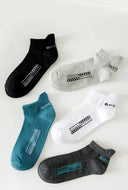 HSS 5Pairs Organic Cotton Men Socks - Ankle Breathable Mesh Sports Sock SummerEU