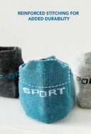 HSS 5Pairs Organic Cotton Men Socks - Ankle Breathable Mesh Sports Sock SummerEU