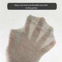 HSS 5Pairs Organic Cotton Men Socks - Ankle Breathable Mesh Sports Sock SummerEU
