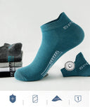 HSS 5Pairs Organic Cotton Men Socks - Ankle Breathable Mesh Sports Sock SummerEU