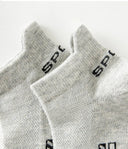 HSS 5Pairs Organic Cotton Men Socks - Ankle Breathable Mesh Sports Sock SummerEU