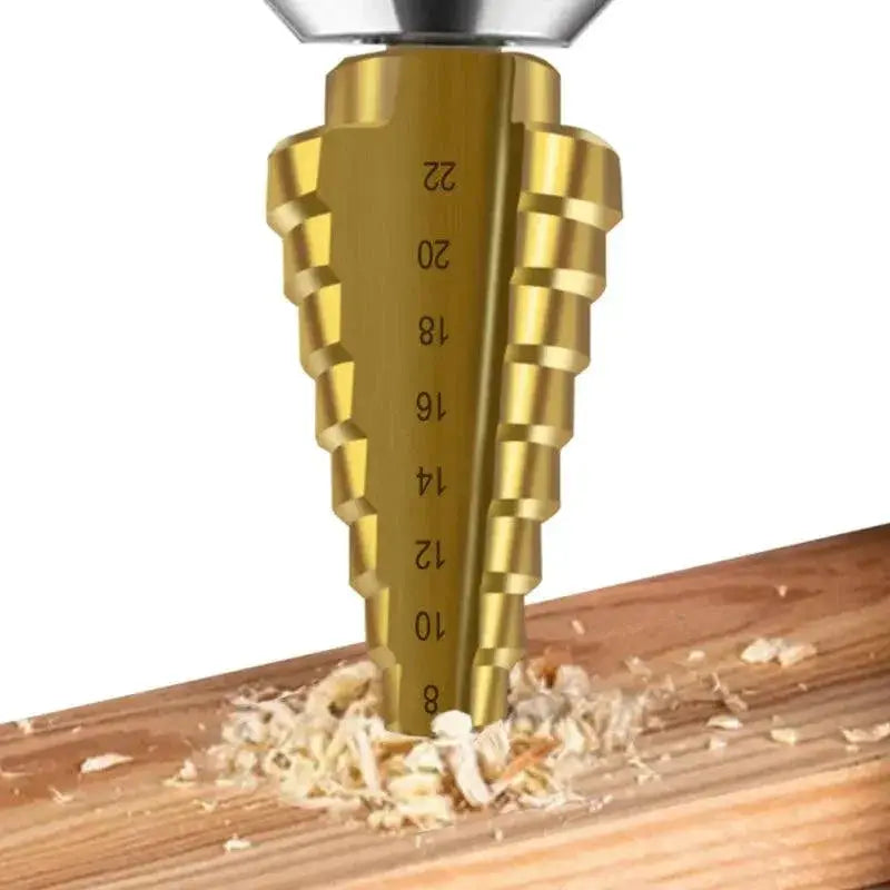 HSS Titanium Coated Step Drill Bit For Metal Drilling