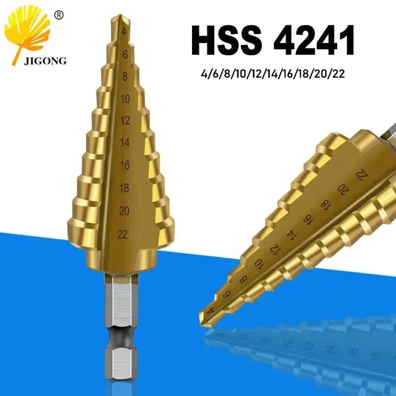 HSS Titanium Coated Step Drill Bit For Metal Drilling
