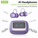 HTC Bluetooth Earphones AI Translator Real Time Pro