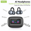 HTC Bluetooth Earphones AI Translator Real Time Pro