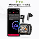 HTC NE40 Earbuds - AI Translator On The Go, 48h Battery