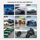 HUD Car GPS Speedometer USB Projector Enhances Driving Experience