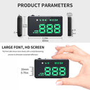 HUD Car GPS Speedometer USB Projector Enhances Driving Experience