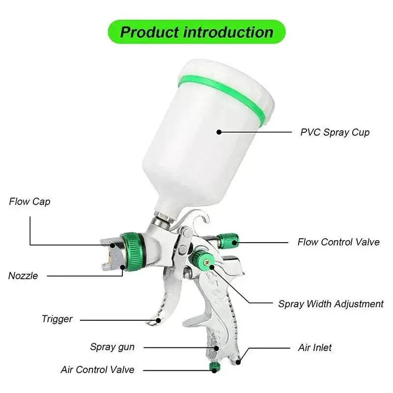HVLP Professional Spray Gun Portable Car Paint DIY Kit