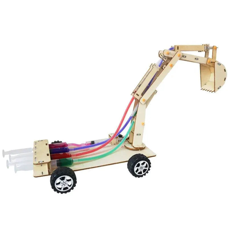 Hydraulic Excavator DIY Science Toy Explore Hydraulic Power