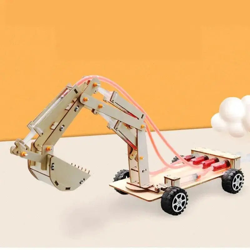 Hydraulic Excavator DIY Science Toy Explore Hydraulic Power