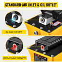 VEVOR 2.3L Fuel Tank 10000 PSI Hydraulic Foot Pump