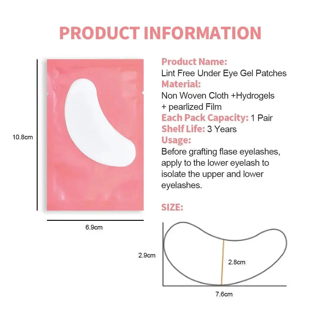 Hydrogel Eye Patches for Eyelash Extensions Flawless Comfort