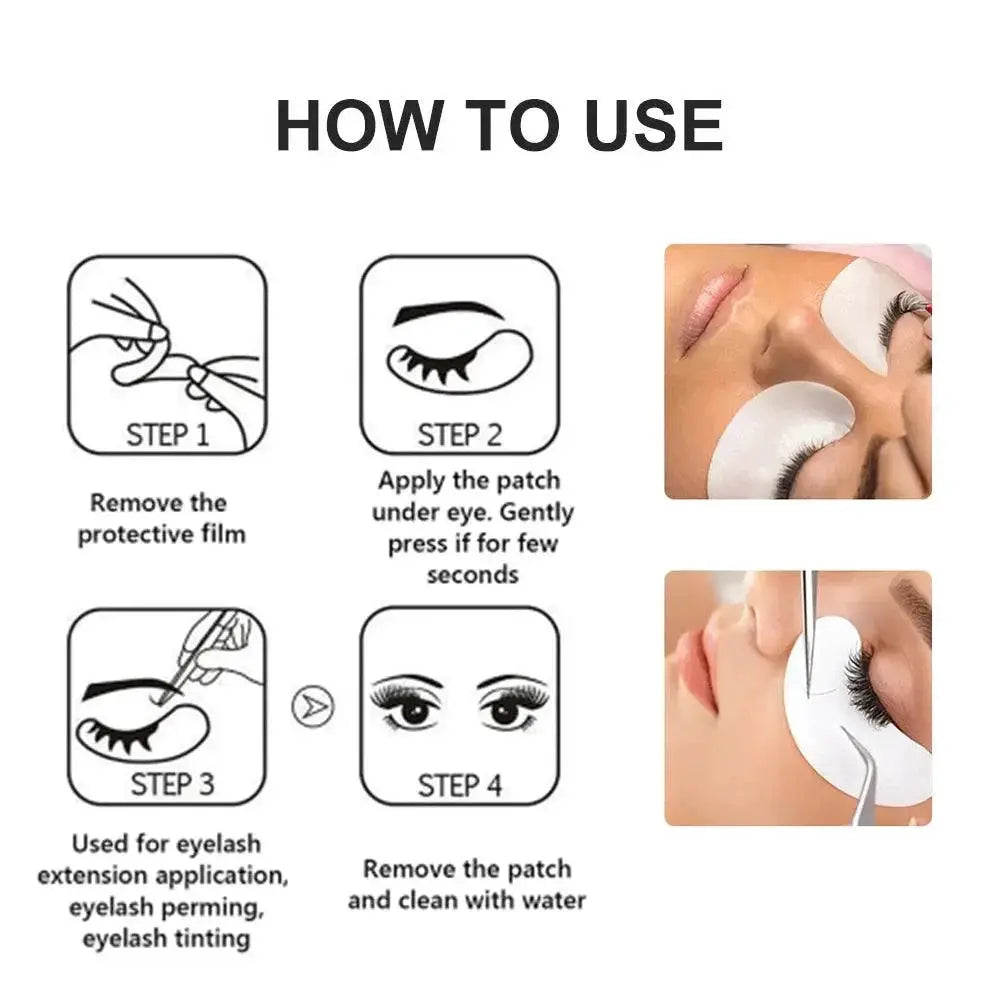 Hydrogel Eye Patches for Eyelash Extensions Flawless Comfort