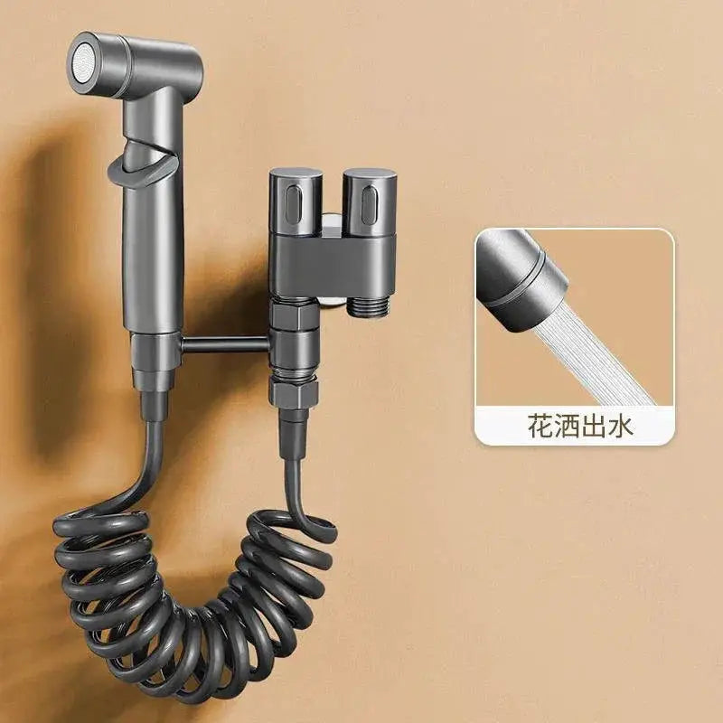 Hygienic Bidet Sprayer Premium Dual Outlet Bath Accessory