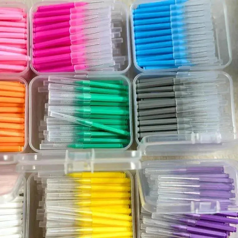 I Type Interdental Brush Kit 80 Pieces Efficient Oral Care