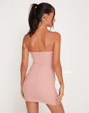 Icegirl Chest Bow Flirty Party Dress Alluring Mini Dress