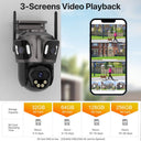 AI Alerts Outdoor Security Cam for Home