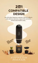 Cafe-Quality Espresso Maker for Travel