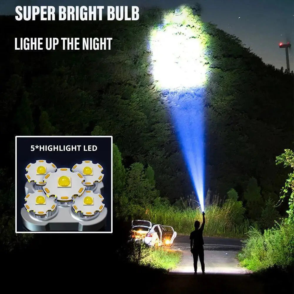 Rechargeable LED Torch for Camping and Hiking Adventures