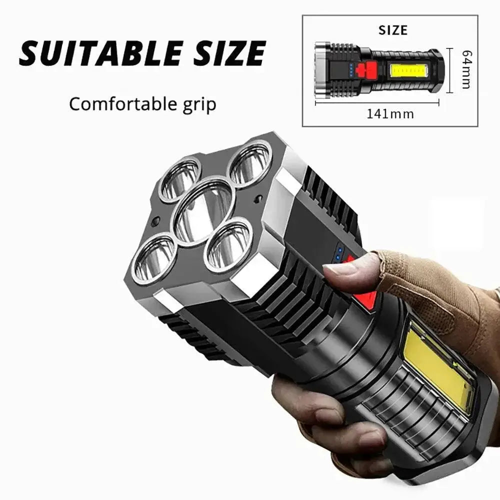 Rechargeable LED Torch for Camping and Hiking Adventures