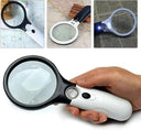 Illuminated Magnifying Loupe LED Handheld Magnifier 45X Tool