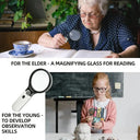 Illuminated Magnifying Loupe LED Handheld Magnifier 45X Tool