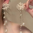 Elegant Pearl Fringe Earrings for Women