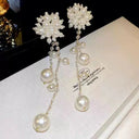 Elegant Pearl Fringe Earrings for Women
