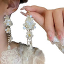 Elegant Pearl Fringe Earrings for Women