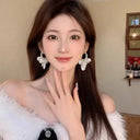 Elegant Pearl Fringe Earrings for Women