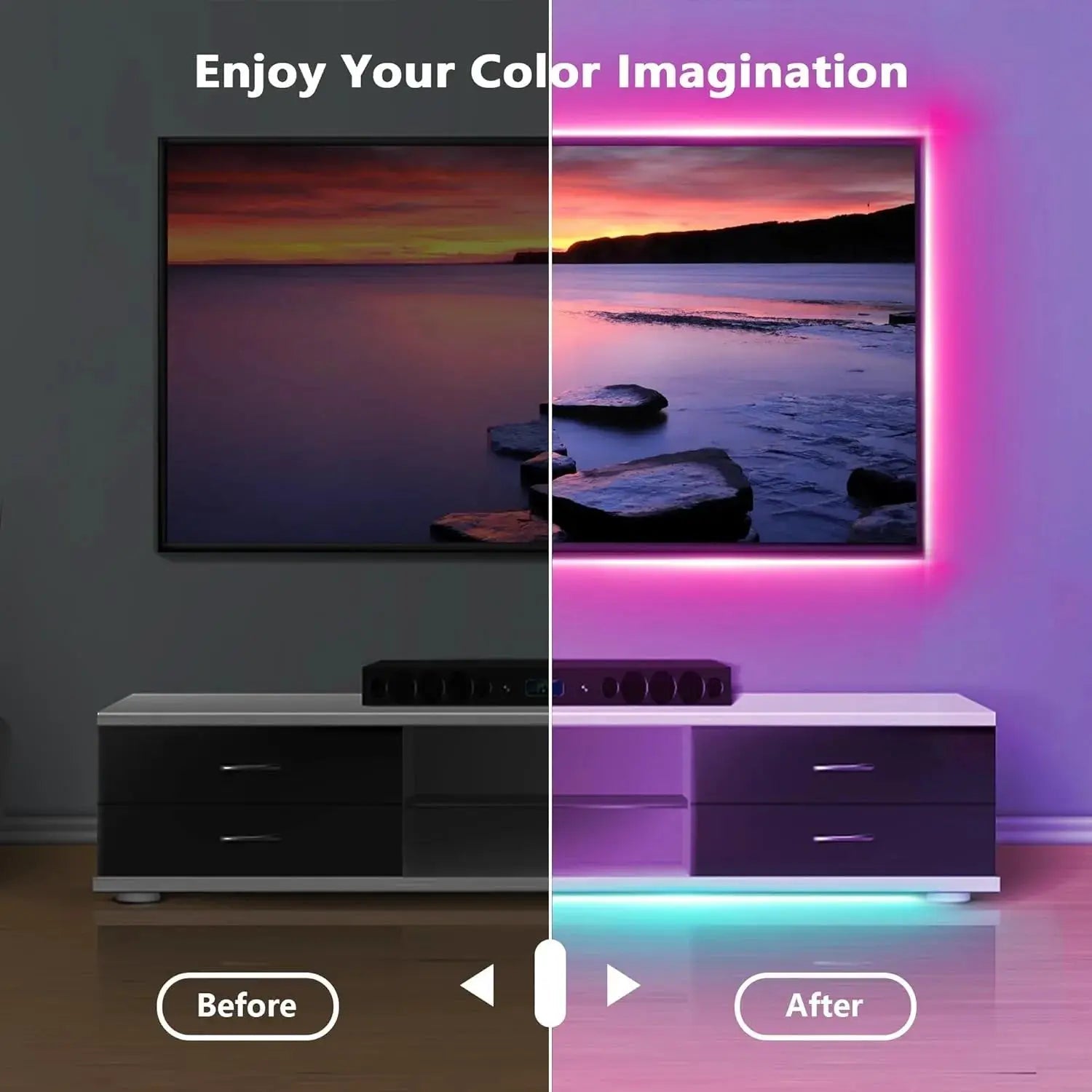 Immersive RGBIC TV Backlight for Gaming