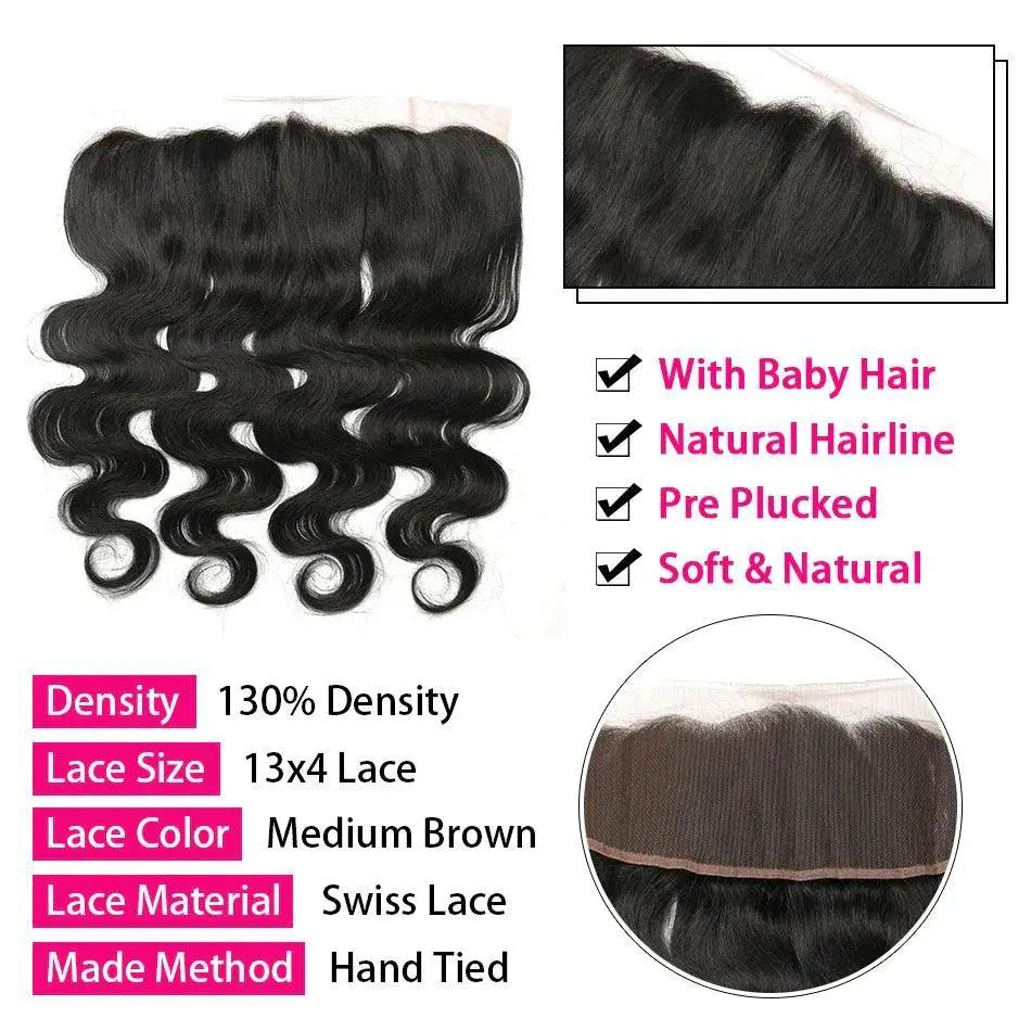 Indian Body Wave Lace Closure For Natural Enhancement