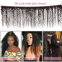 Indian Kinky Curly Human Hair Extensions Natural Bundle