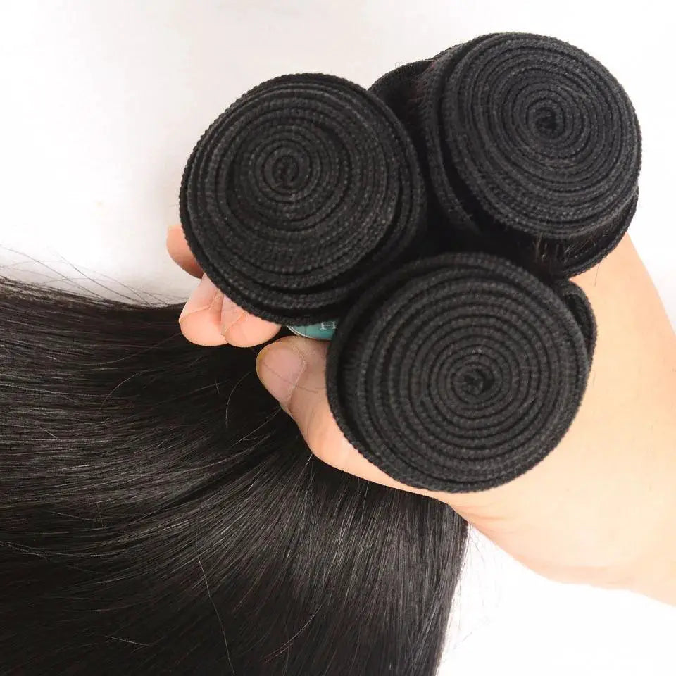 Indian Straight Hair Bundle Trio Luxe Remy Extensions