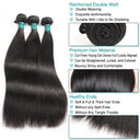 Indian Straight Hair Bundle Trio Luxe Remy Extensions Fast Shipping