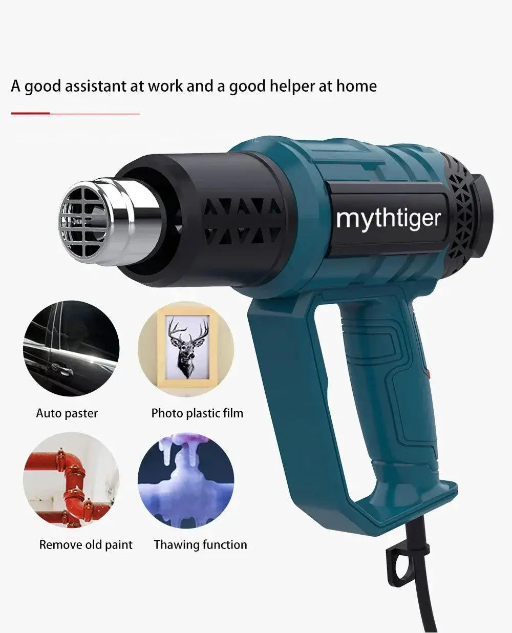 Industrial 2000W Heat Gun Hair Dryer For DIY Projects