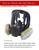 Industrial Respirator Mask: Chemical Protection & Safety Full-Face Visibility