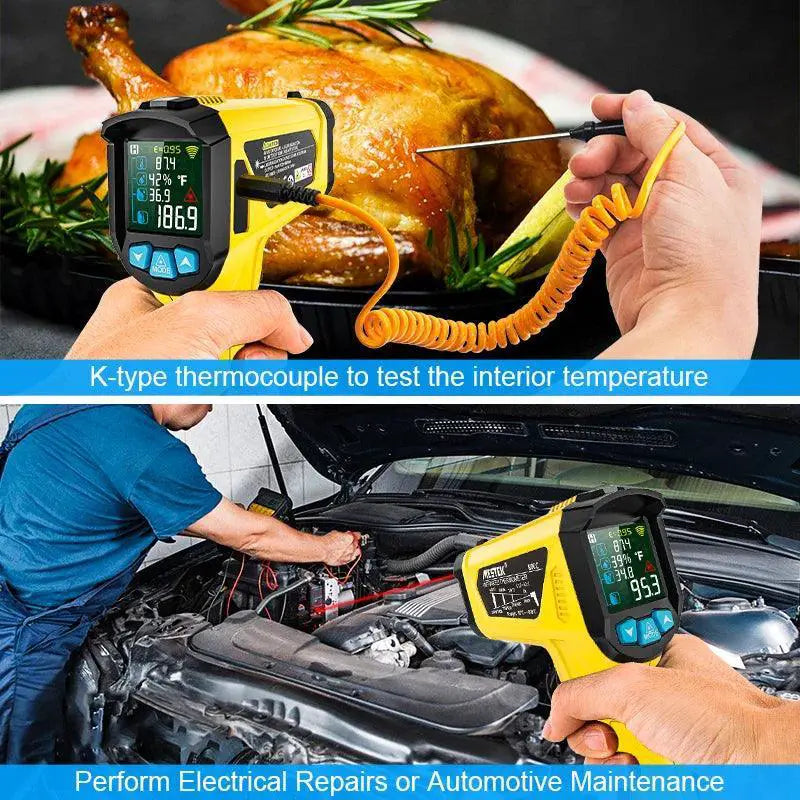 Infrared Thermometer Gun Industrial Temperature Meter LCD