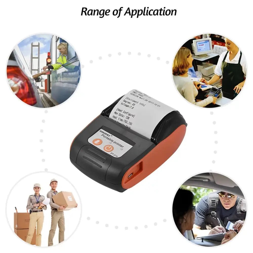 Ink-Free Mini Printer For Mobile Vendors