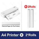 Inkless A4 Bluetooth Printer for Travel